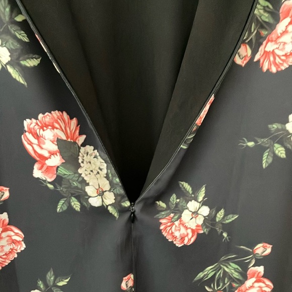 Pink Martini medium women’s Black Floral Midi Dress - Picture 8 of 16